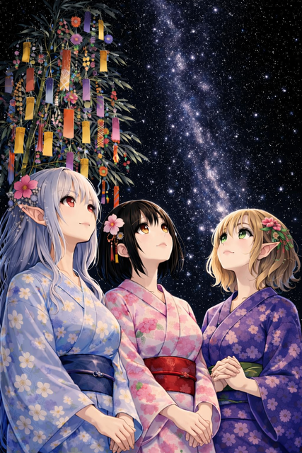 アーチェロ・羽藤柚葉・水橋パルスィ（七夕の夜、星見台にて）.png