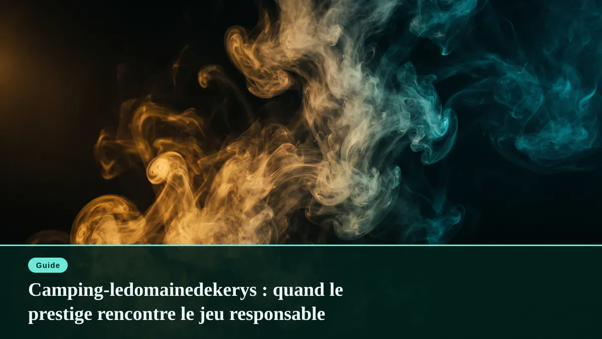 Camping-ledomainedekerys : quand le prestige rencontre le jeu responsable