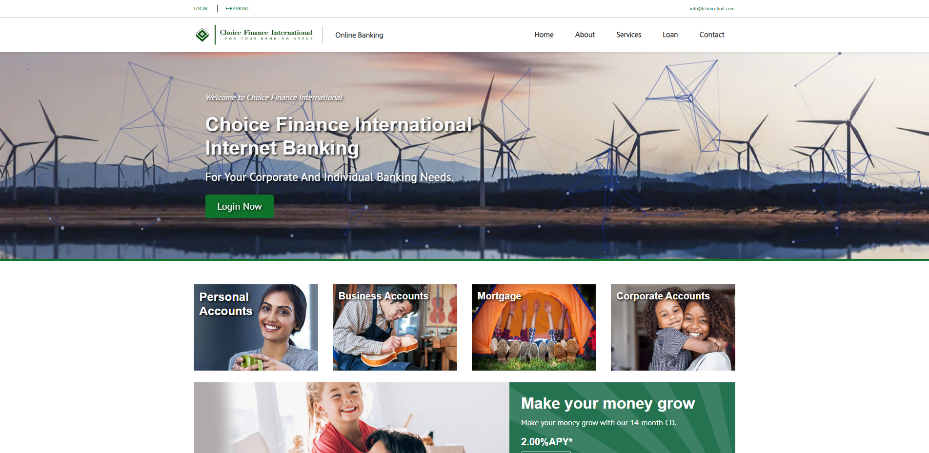 Screenshot of choicefinit.com