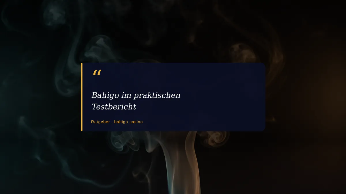 Bahigo im praktischen Testbericht