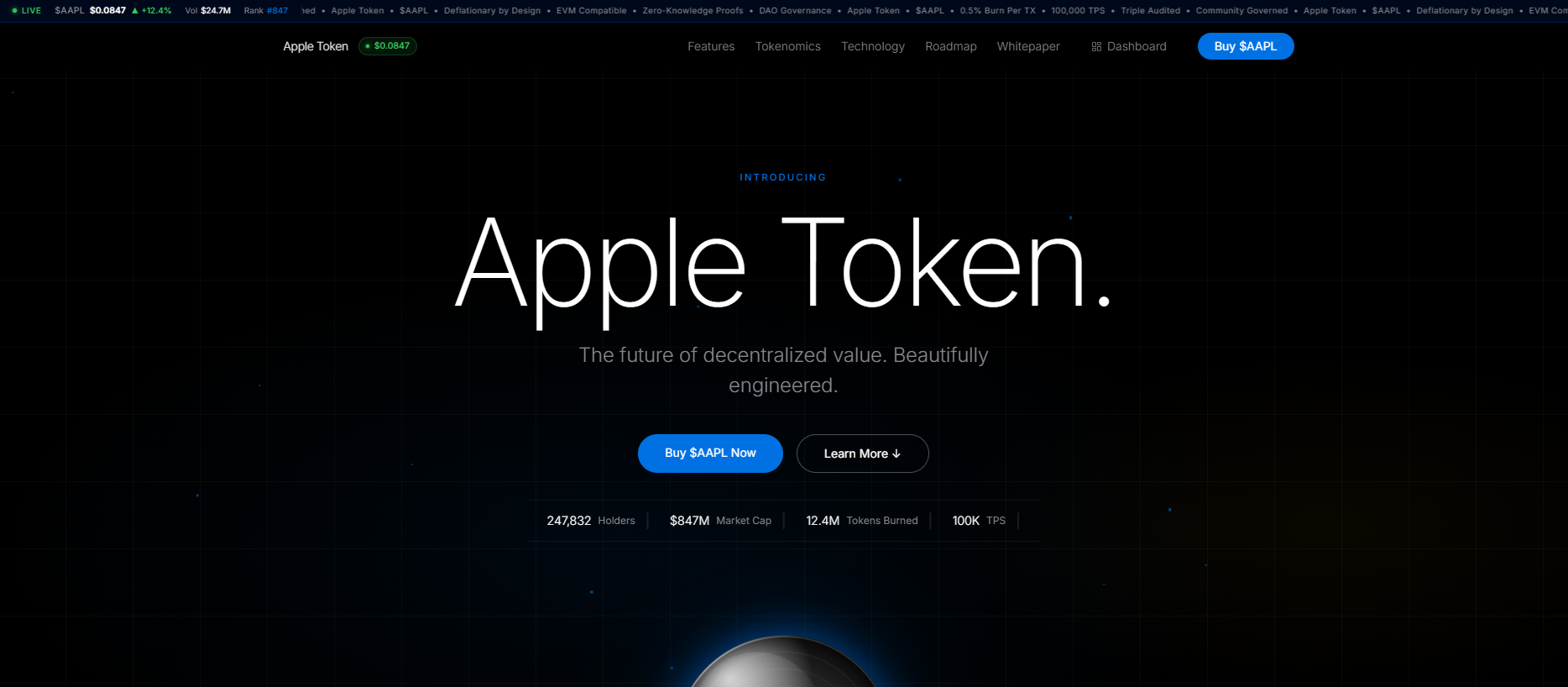 Stored capture of applepresale.us
