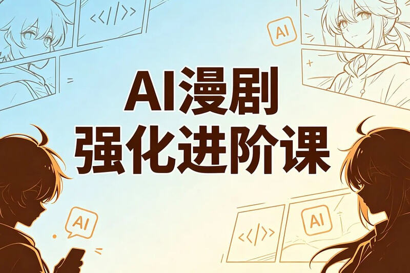 AI漫剧精英强化进阶课，剧本+运镜+角色定制+AI成片+后期