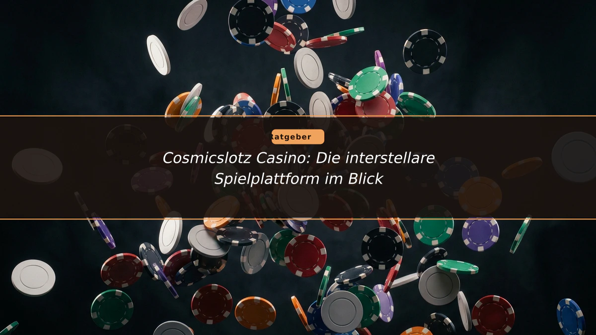 Cosmicslotz Casino: Die interstellare Spielplattform im Blick