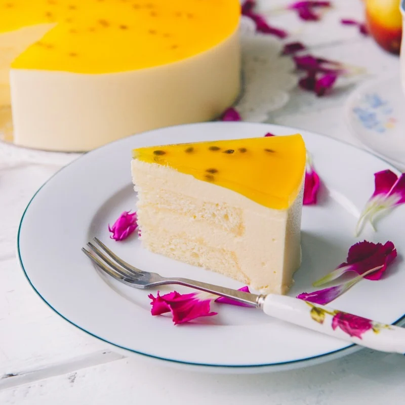 Bánh Mousse chanh dây tráng miệng