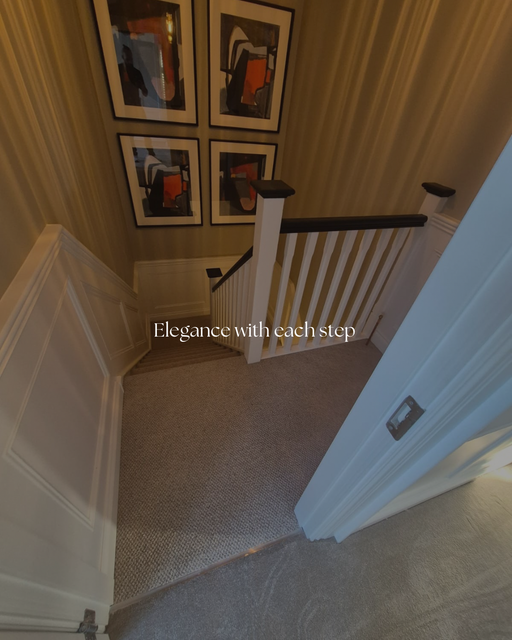 Carpeted stairs and landing project