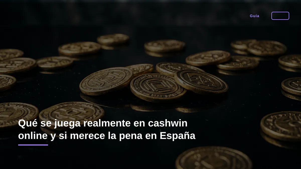 Qué se juega realmente en cashwin online y si merece la pena en España
