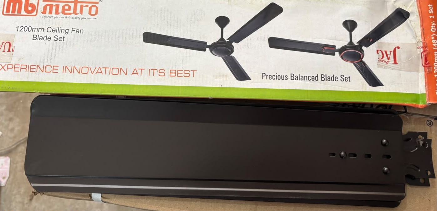 FAN BLADE METALIC BLACK — Ohrim wholesale price 200