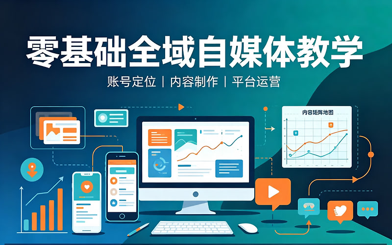 零基础全域自媒体教学｜账号定位｜内容制作｜平台运营