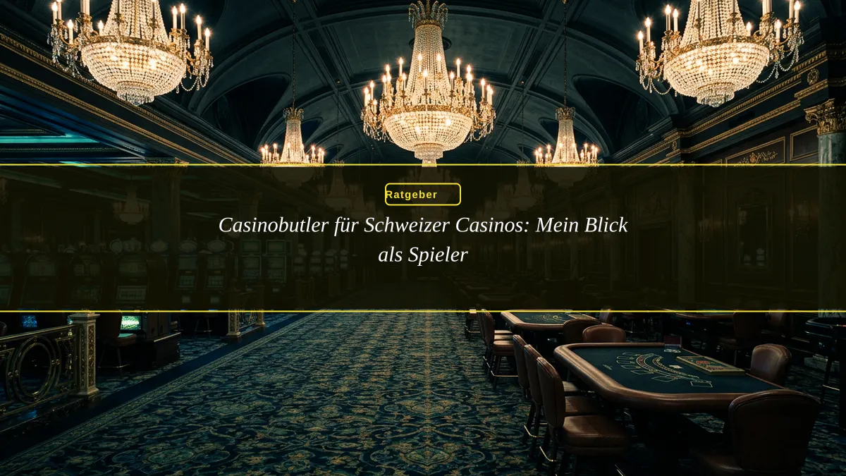 Casinobutler für Schweizer Casinos: Mein Blick als Spieler