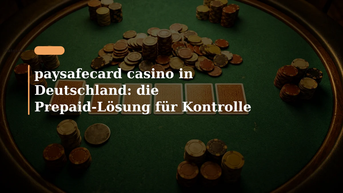 paysafecard casino in Deutschland: die Prepaid-Lösung für Kontrolle