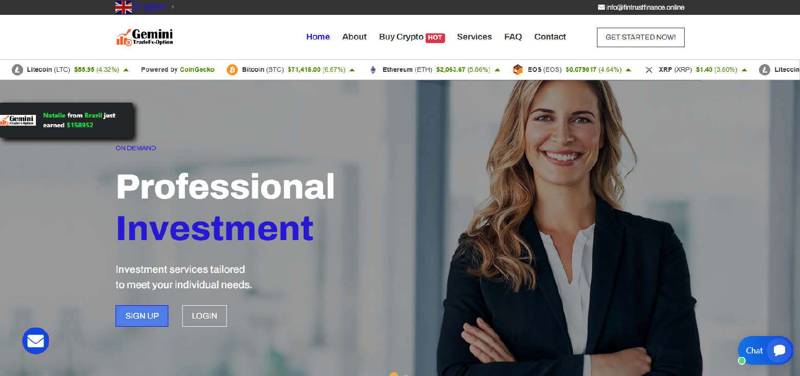 Screenshot of fintrustfinance.online