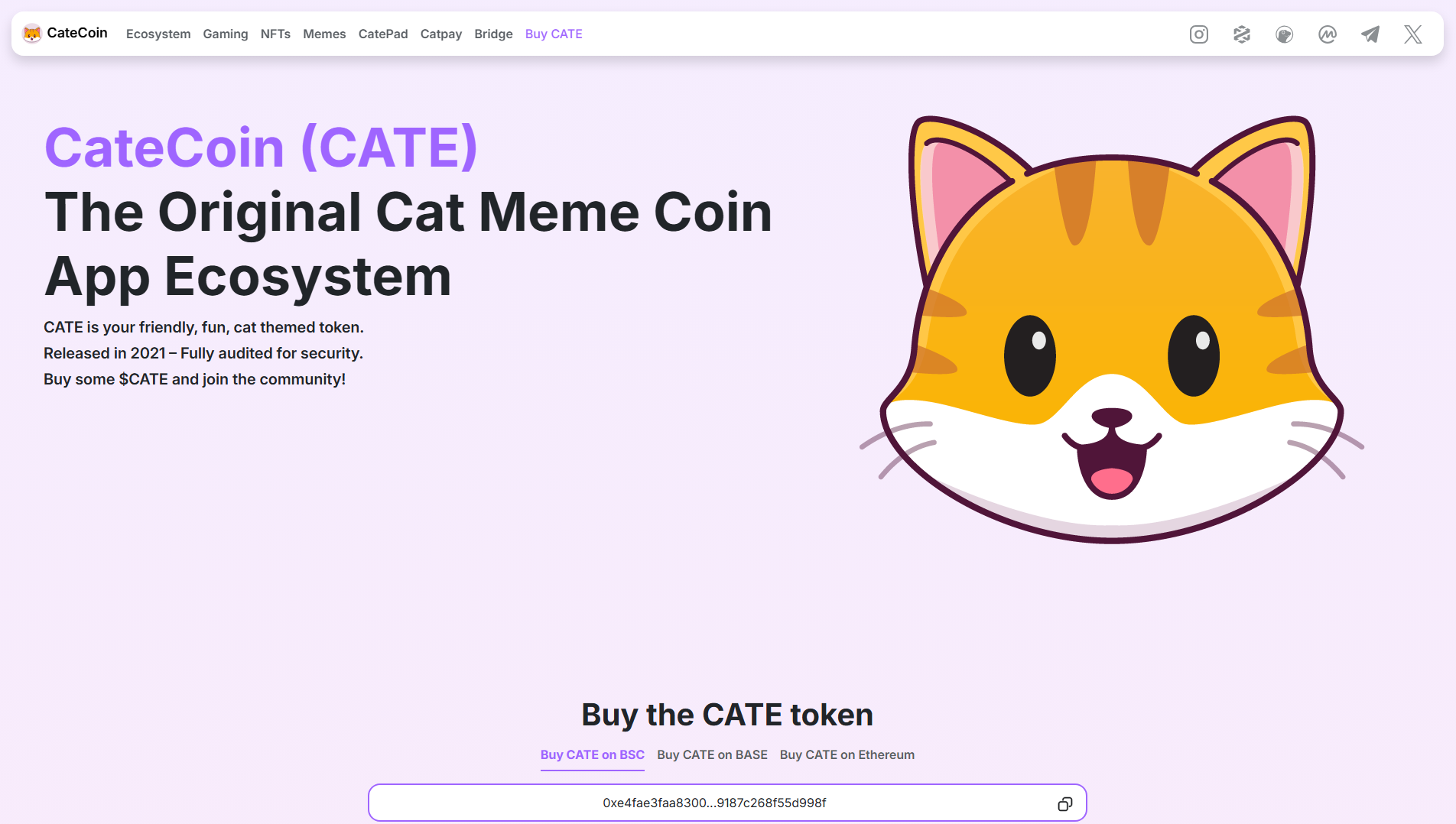 Stored capture of catecoin-claims.pages.dev