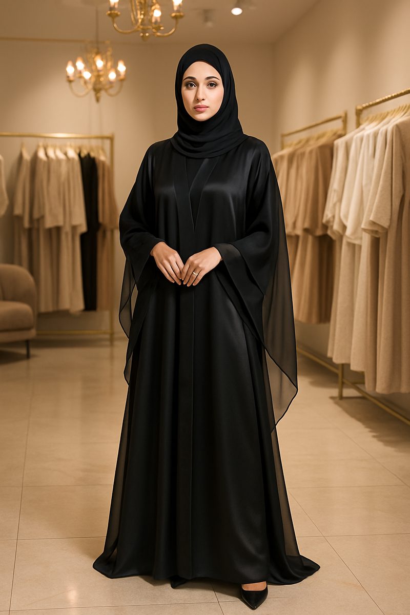 تنسيق عباية خليجية عصرية محتشمة