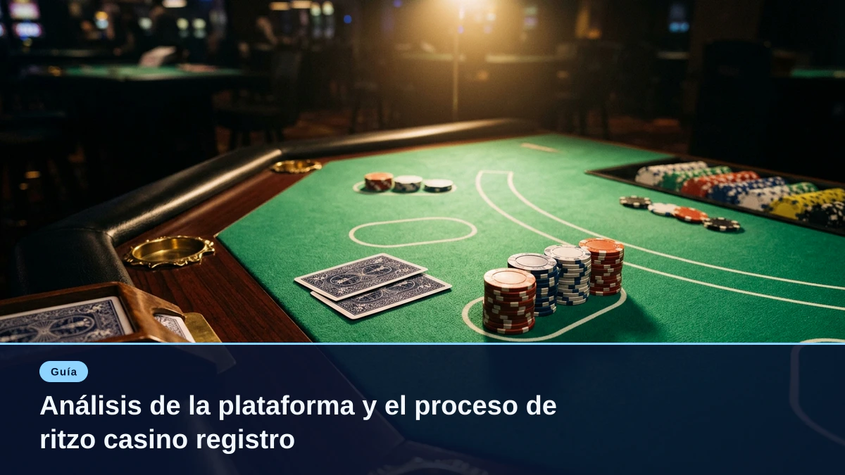 Análisis de la plataforma y el proceso de ritzo casino registro