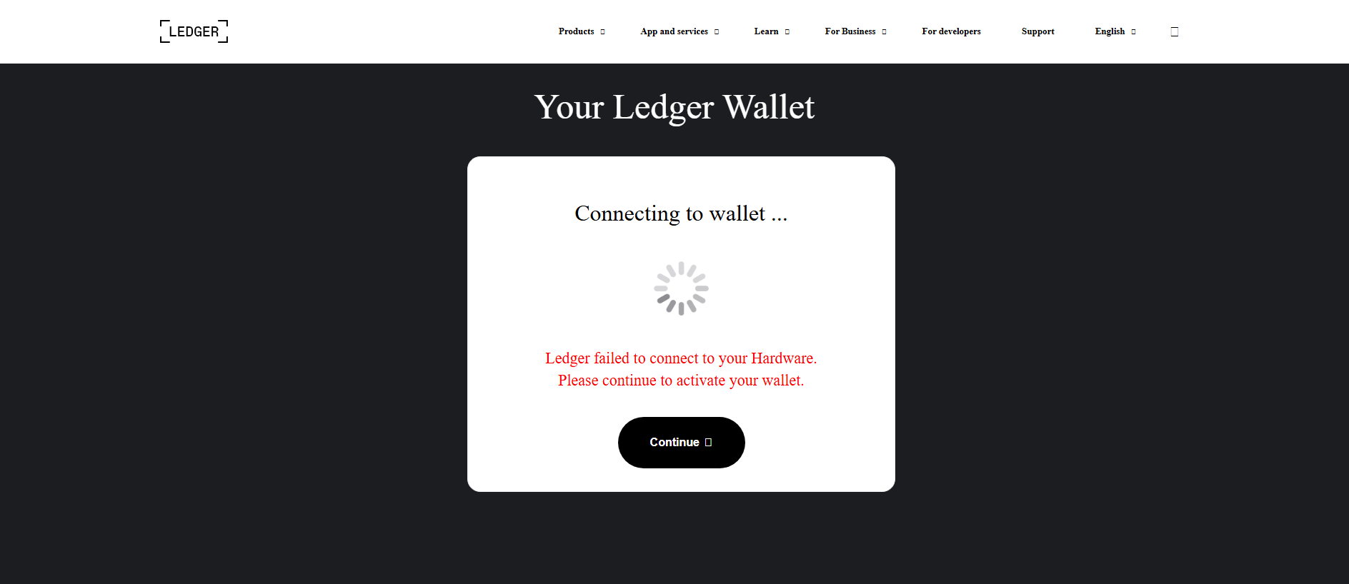 Screenshot of ledger-update.app