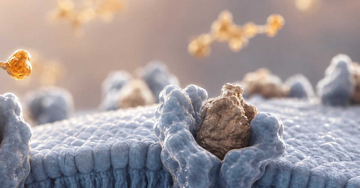Cellular diagram showing blocked insulin receptor sites, visualising insulin resistance mechanism