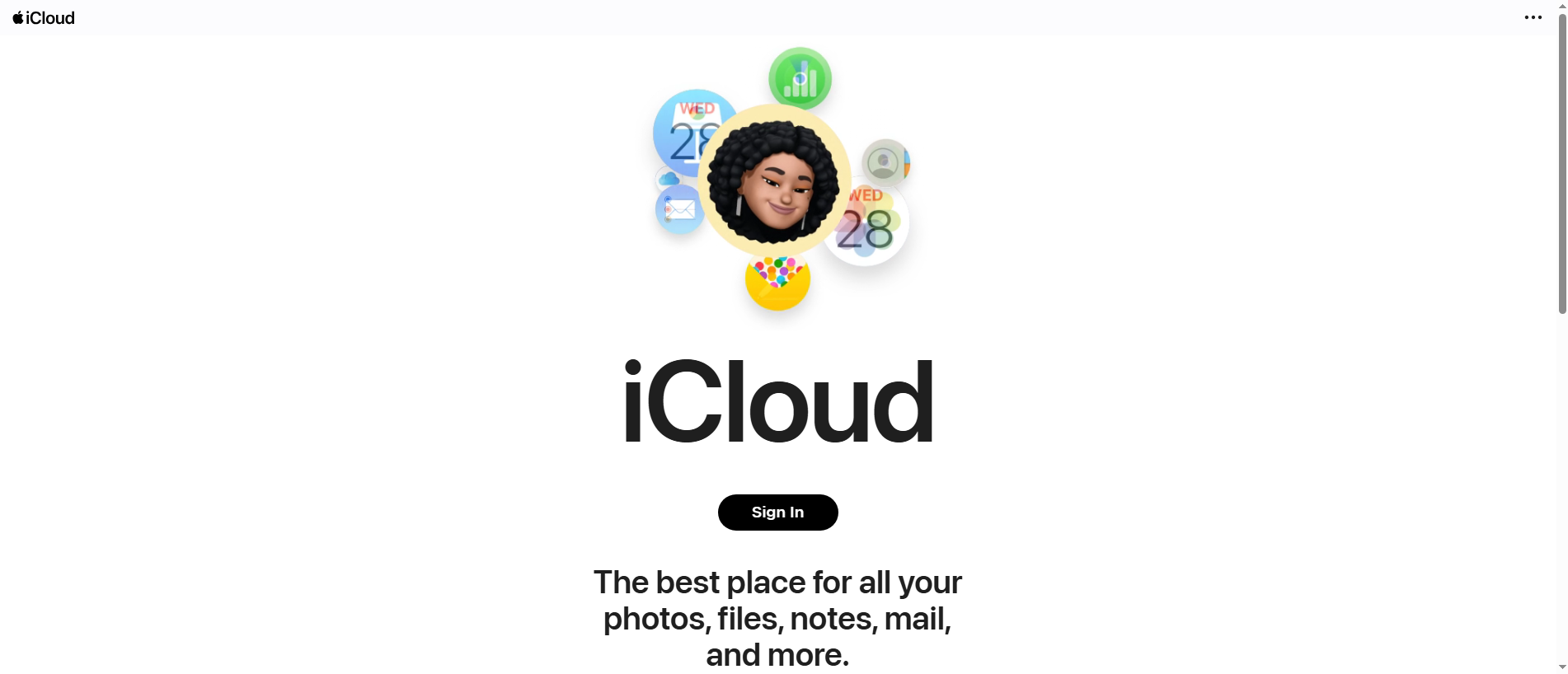 Screenshot of 22-icloud.com