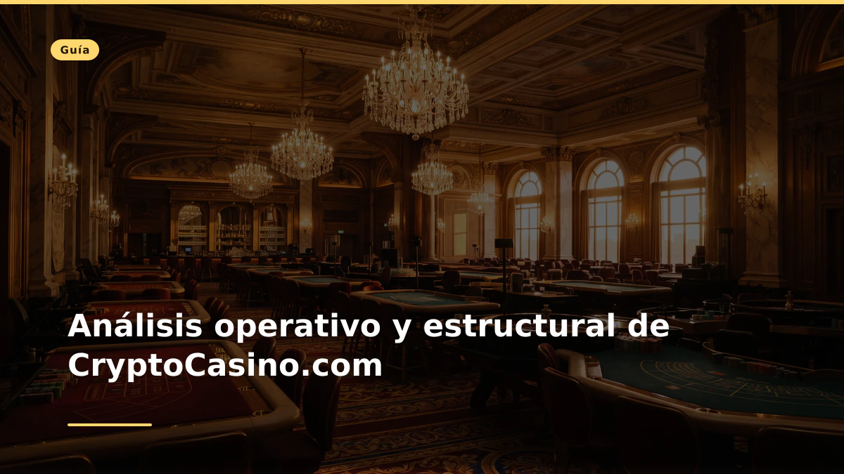 Análisis operativo y estructural de CryptoCasino.com