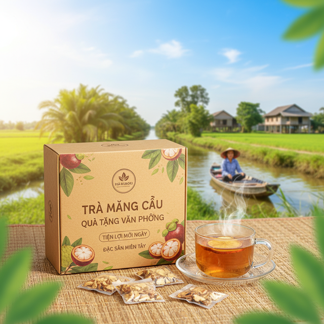 Quà tặng cho dân văn phòng: hộp trà mãng cầu tiện lợi mỗi ngày