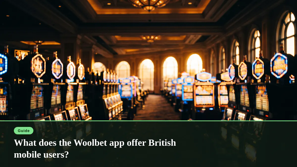 What does the Woolbet app offer British mobile users?