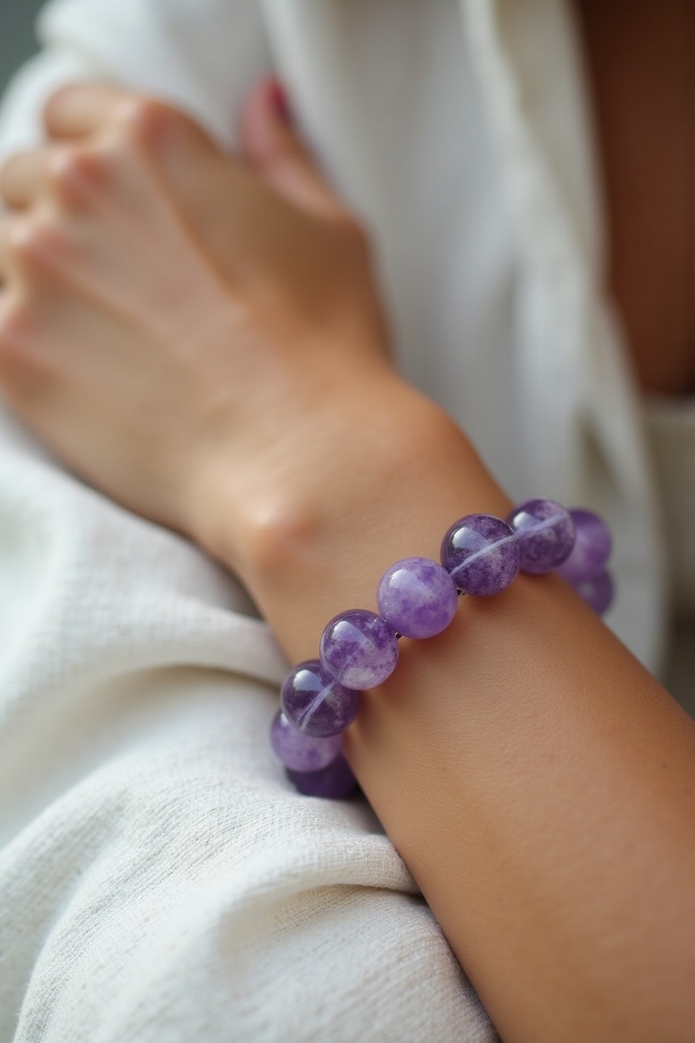 Amethyst Calm Bracelet – Find Your Inner Peace | Lumina Quartz