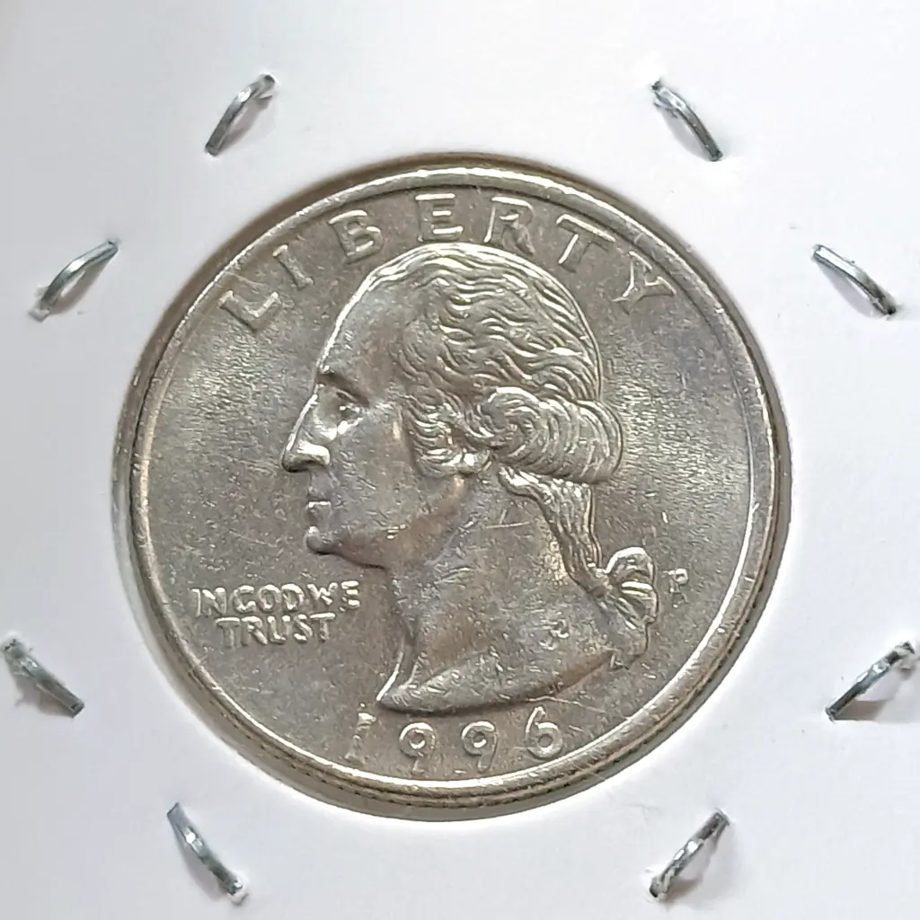 Lote com 2 Moedas Quarter Dollar 1994 e 1996 Letra P - Foto 4