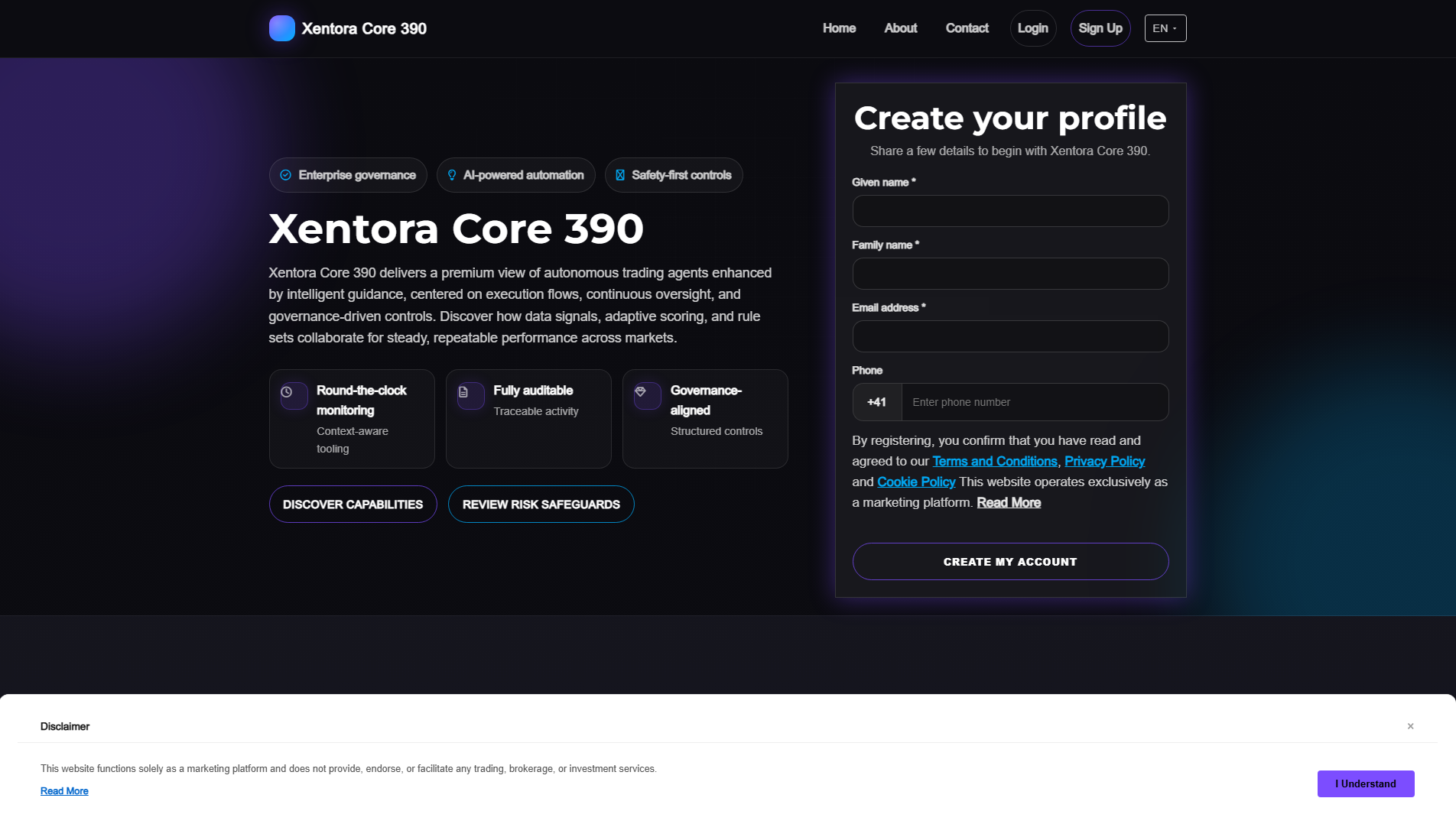 Stored capture of xentora-core390.pro