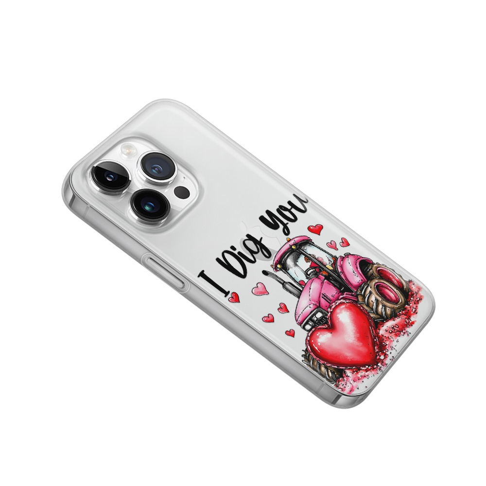 Sunny-Case Handyhlle fr iphone X/Xs Tracktor Herz Nr.791 rote Herzen  Valenti | eBay.de