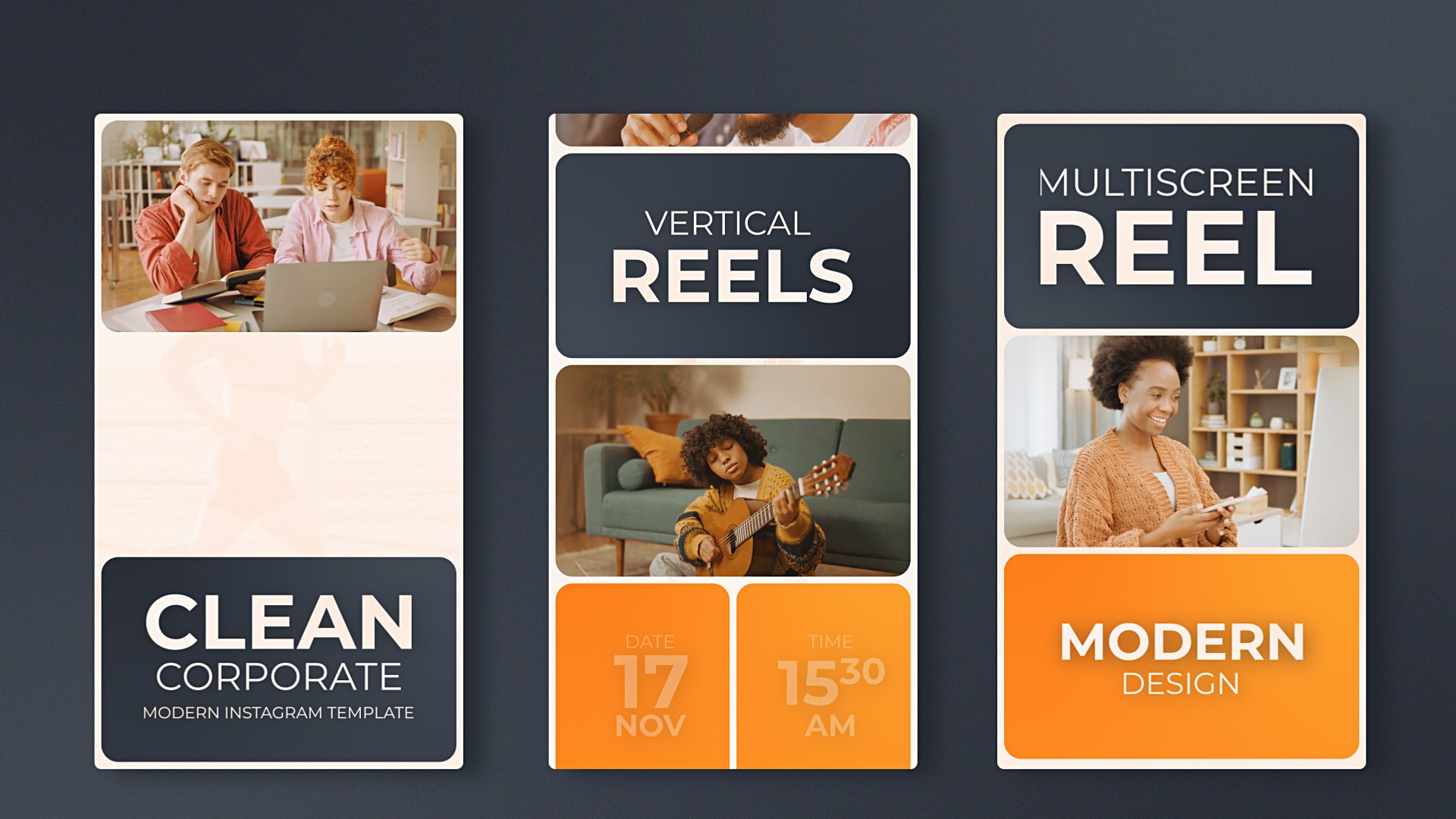 Instagram Multiscreen Vertical Reel
