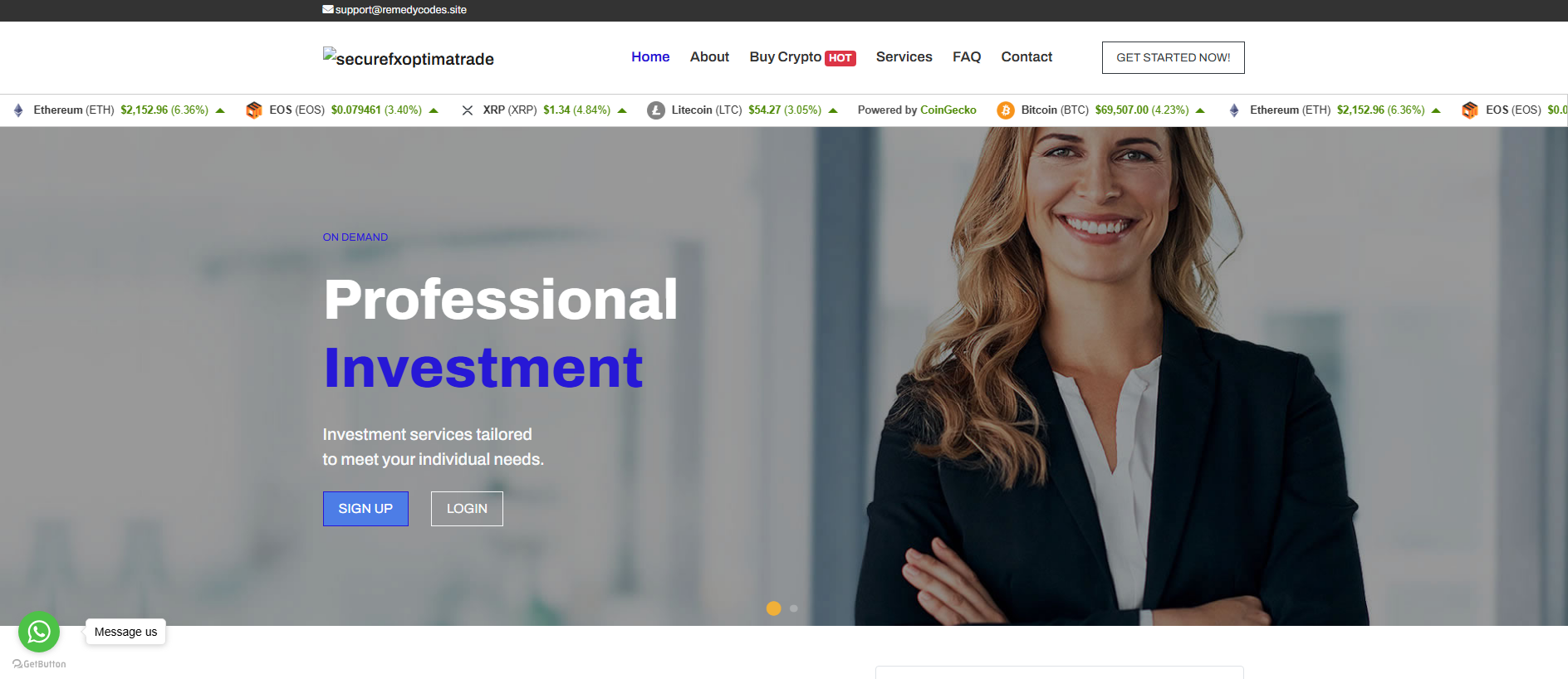 Screenshot of securefxoptimatrad.com