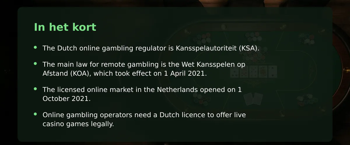 Hoe kies je een geschikte live casino site in Nederland? — In het kort