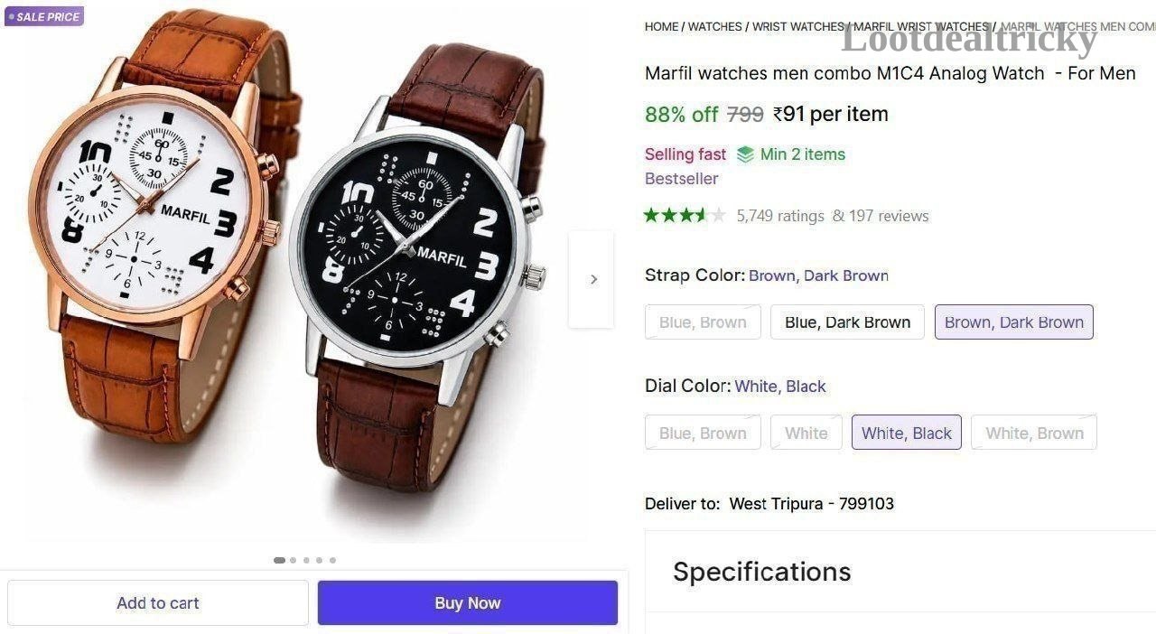 Analog Watch  For – Just ₹91 | Top Unbeatable Deal