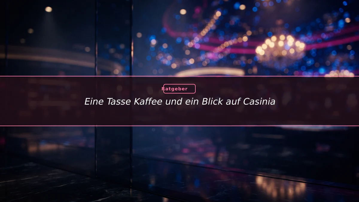 Eine Tasse Kaffee und ein Blick auf Casinia