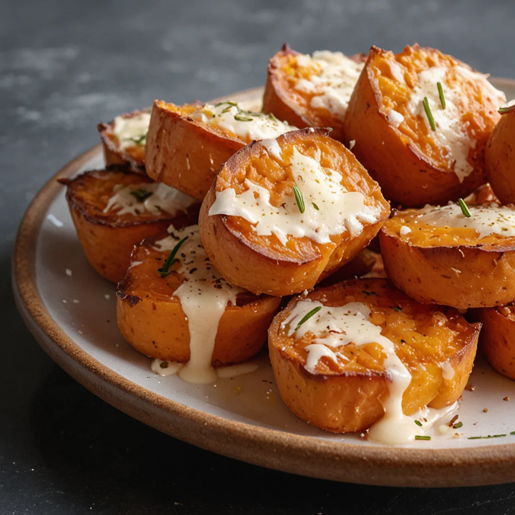 Cheesy Sweet Potato Bites