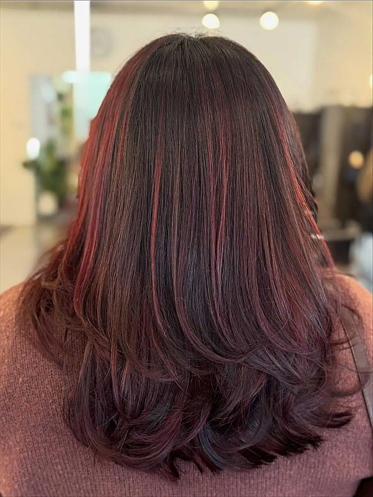 Dark Red Balayage: A Surprisingly Subtle Statement