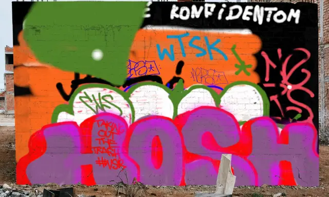 Graffiti artwork by hosha