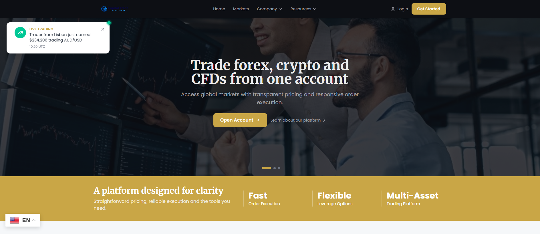 Stored capture of capitaltradein.live