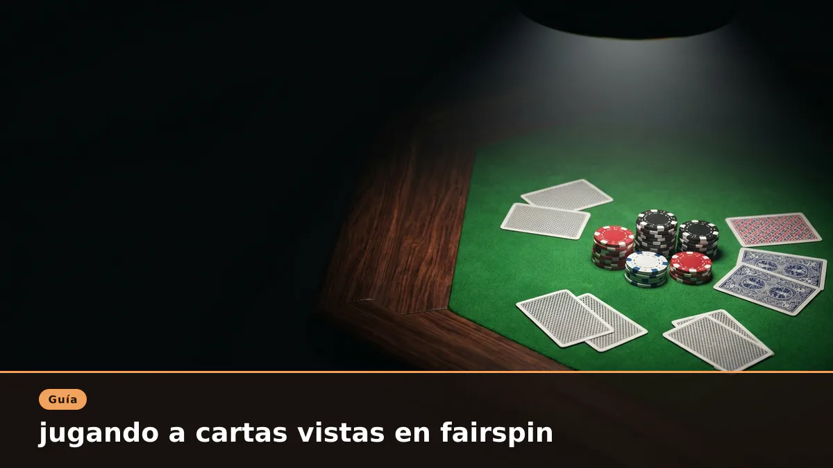 jugando a cartas vistas en fairspin