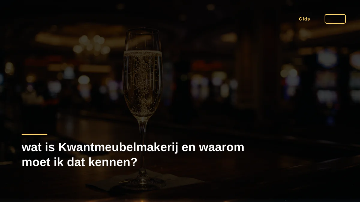 wat is Kwantmeubelmakerij en waarom moet ik dat kennen?