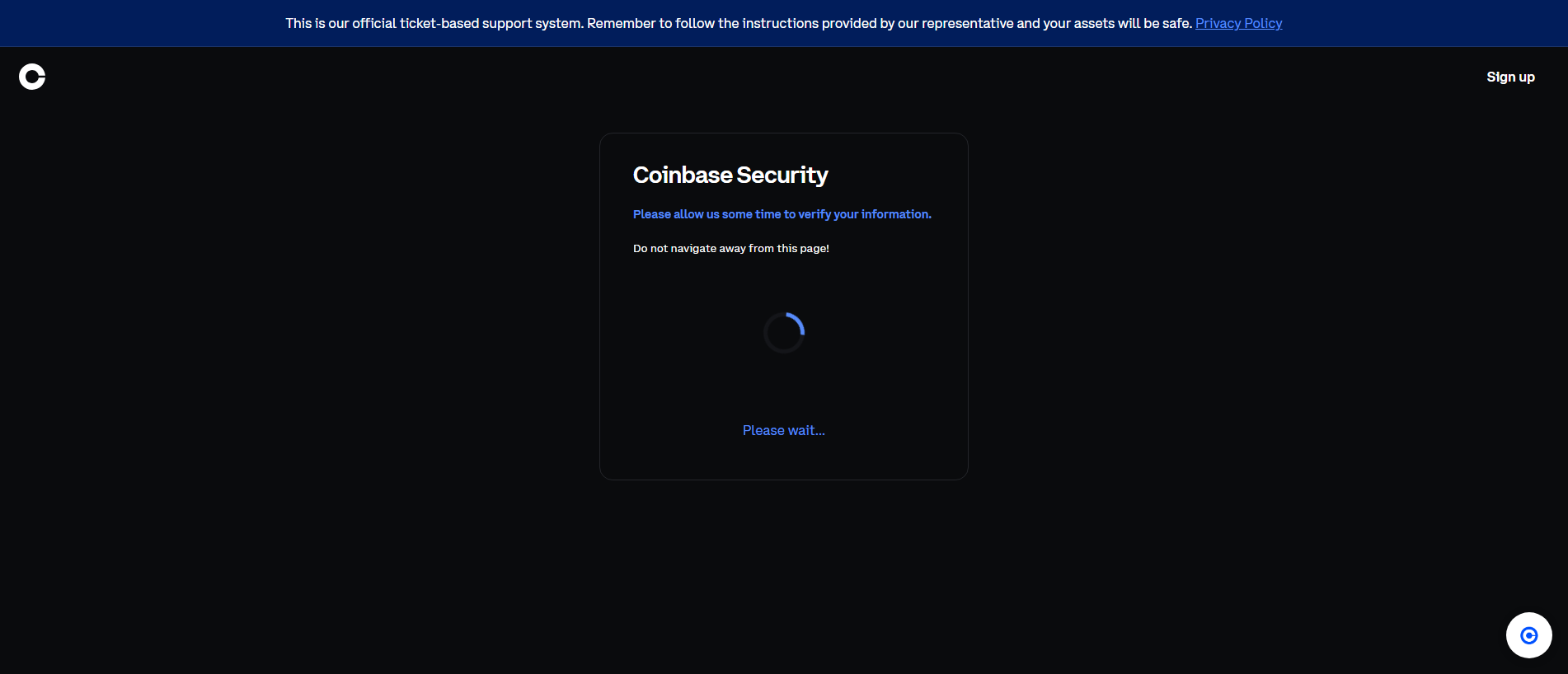 Forensic screenshot of [REDACTED] showing the phishing page layout