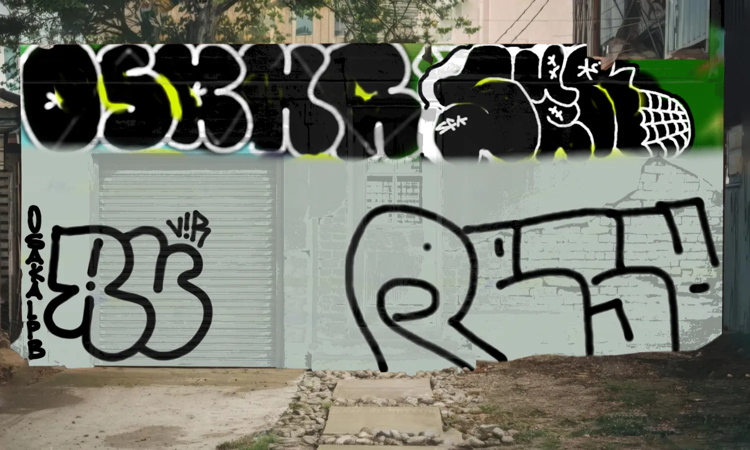 Graffiti artwork by qsk
