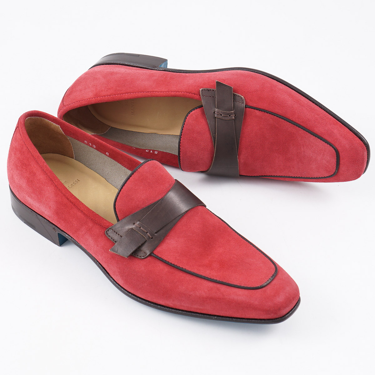 Sutor Mantellassi Velour Calf Suede Leather Loafers 8 (Eu 41 