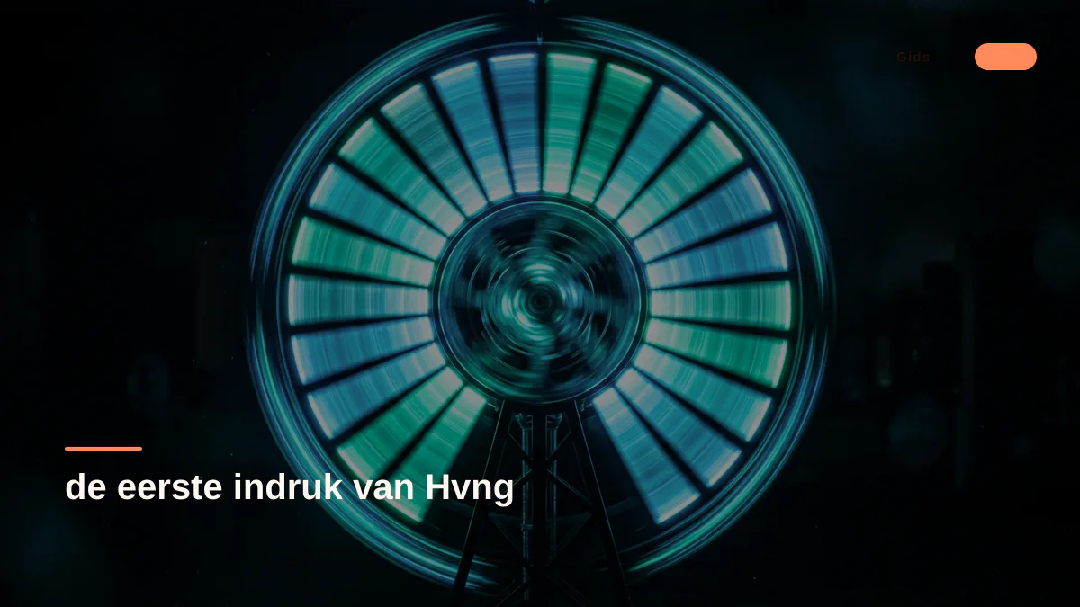 de eerste indruk van Hvng