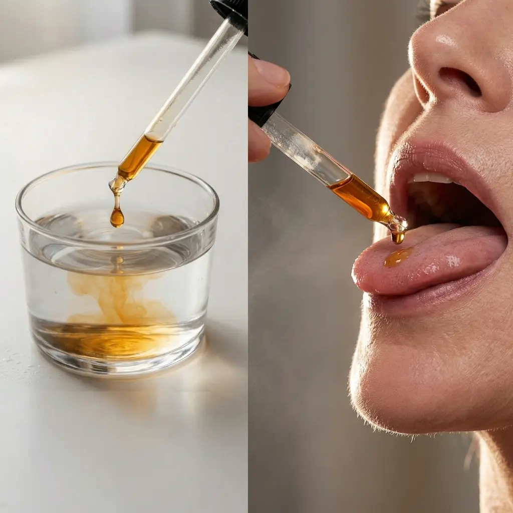Step 2 - Dilute or take under tongue