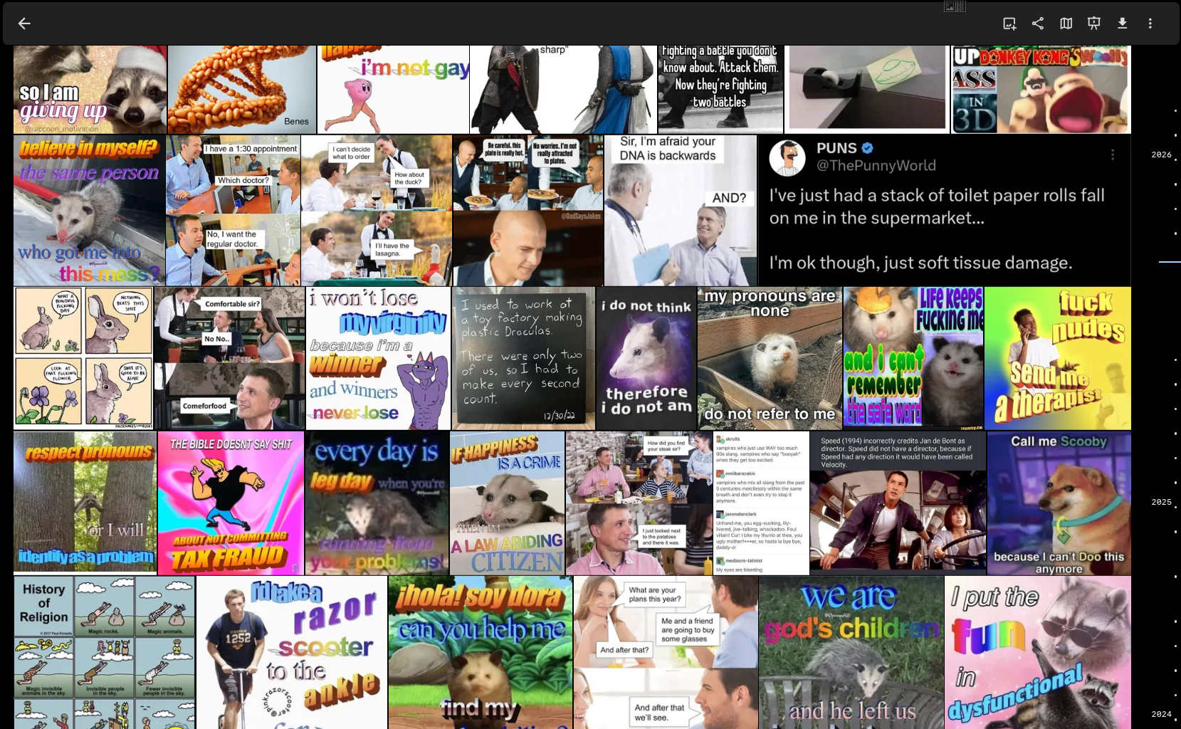 My Immich Library of memes