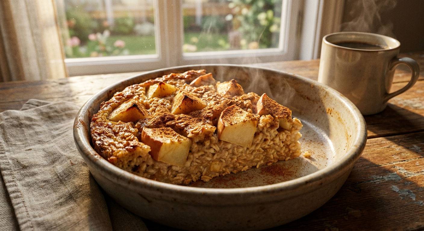 Pieczona owsianka a la szarlotka.