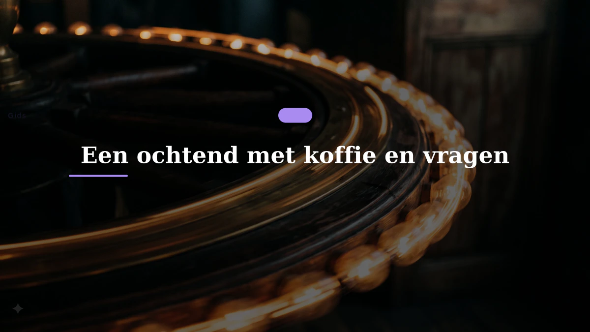 Een ochtend met koffie en vragen