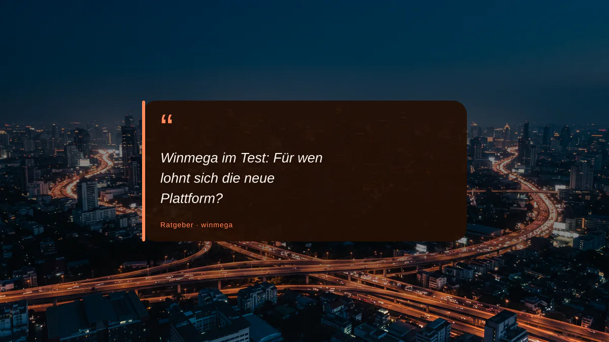 Winmega im Test: Für wen lohnt sich die neue Plattform?