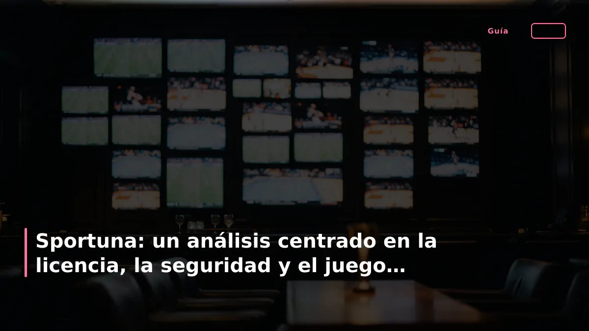 Sportuna: un análisis centrado en la licencia, la seguridad y el juego responsable