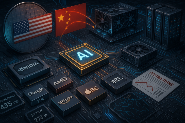 Illustration for the article: AI Hardware Revolution: Chips, Geopolitics, and the Race for Computing Supremacy